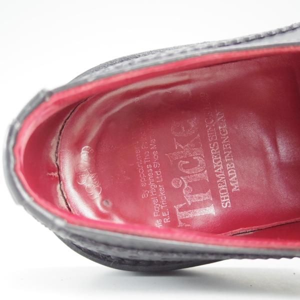 ★トリッカーズ SIZE 5.5【貴重★トレーディングポスト別注/BOURTON/バートン】M5633/ダイナイトソール/カーフ/黒/メンズ/Tricker's★e139
