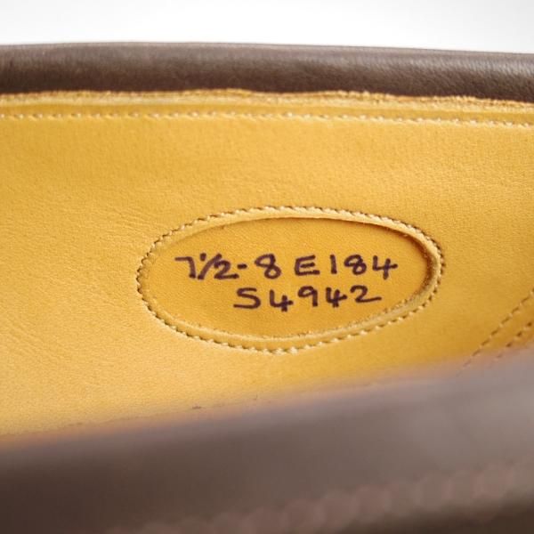 未使用★エドワードグリーン 7.5E【定価￥171,720-★ピカデリー/PICCADILLY】184ラスト/コインローファー/スエード/EDWARD GREEN★e140