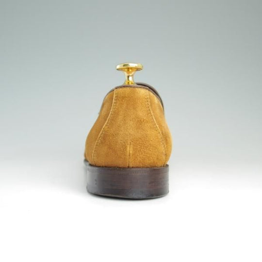 極上★(伊)ALMAS/アルマス SIZE 41【★トレーディングポスト別注/Trading Post】タッセルローファー/スエード/茶/メンズ★e141