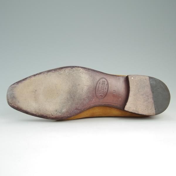 極上★(伊)ALMAS/アルマス SIZE 41【★トレーディングポスト別注/Trading Post】タッセルローファー/スエード/茶/メンズ★e141