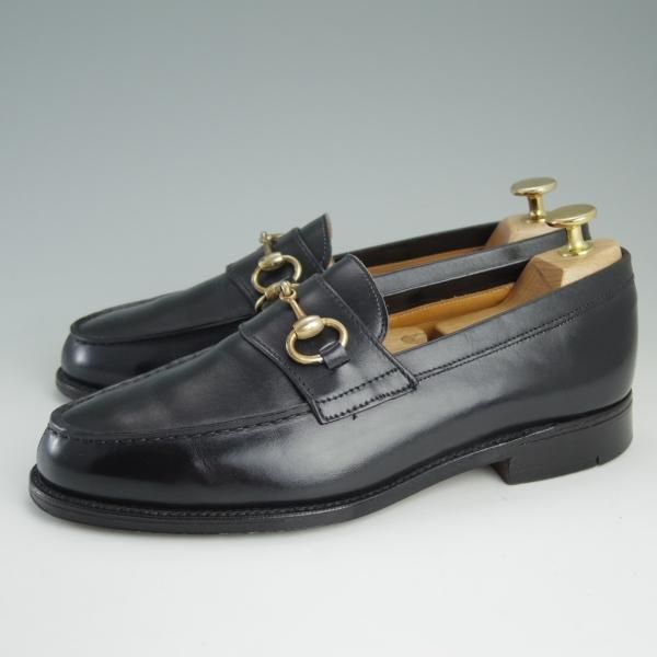 極上★ロイドフットウェア UK5.5【貴重★(英)テクニック社製/Lloyd Footwear】ビットローファー/カーフ/黒/メンズ/Technic★e142