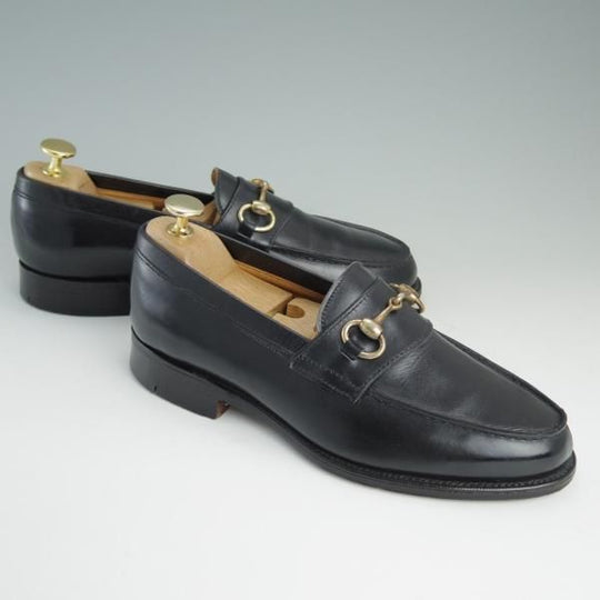 極上★ロイドフットウェア UK5.5【貴重★(英)テクニック社製/Lloyd Footwear】ビットローファー/カーフ/黒/メンズ/Technic★e142