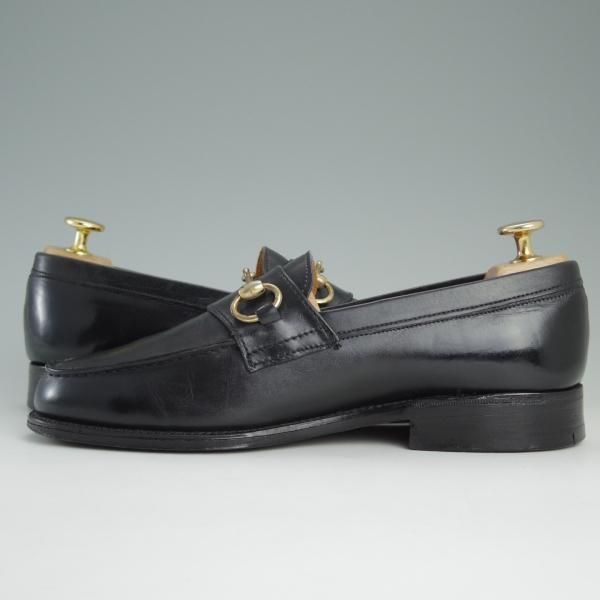 極上★ロイドフットウェア UK5.5【貴重★(英)テクニック社製/Lloyd Footwear】ビットローファー/カーフ/黒/メンズ/Technic★e142