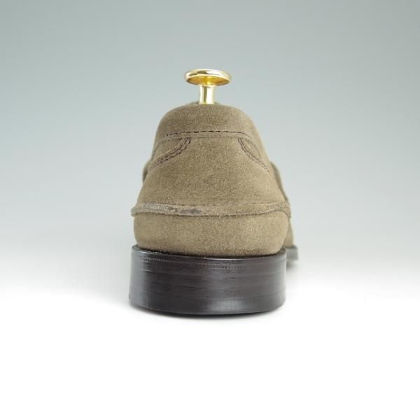 極美品★チャーチ 80F/UK8【★コインローファー/Pembrey】126ラスト/5都市ロゴ/ビーフロール/スエード/薄茶/メンズ/Church's★e143