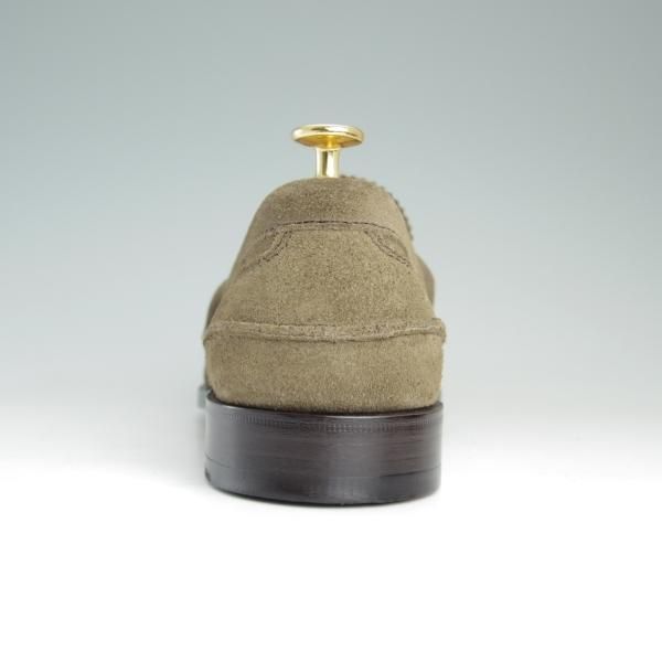 極美品★チャーチ 80F/UK8【★コインローファー/Pembrey】126ラスト/5都市ロゴ/ビーフロール/スエード/薄茶/メンズ/Church's★e143