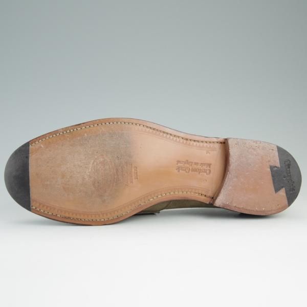 極美品★チャーチ 80F/UK8【★コインローファー/Pembrey】126ラスト/5都市ロゴ/ビーフロール/スエード/薄茶/メンズ/Church's★e143