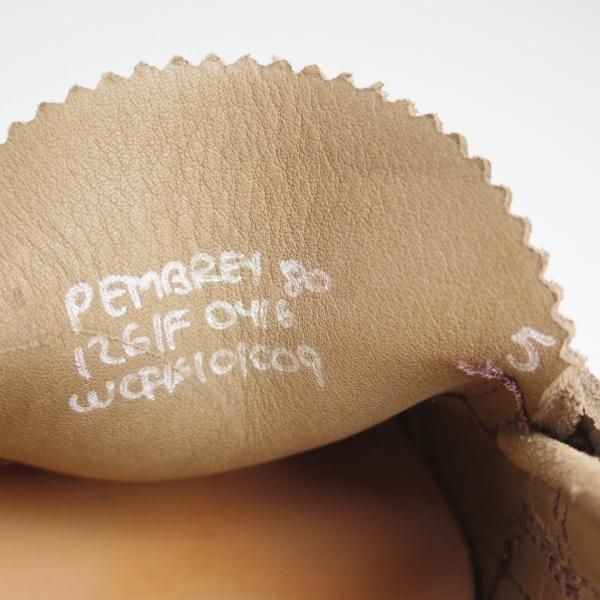 極美品★チャーチ 80F/UK8【★コインローファー/Pembrey】126ラスト/5都市ロゴ/ビーフロール/スエード/薄茶/メンズ/Church's★e143