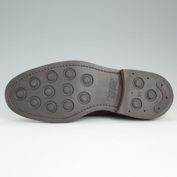 極美品★クロケット&ジョーンズ 6E【ダイナイトソール仕様★SEDGEMOOR/335ラスト】プレーントゥ/スエード/メンズ/Crockett&Jones★e147