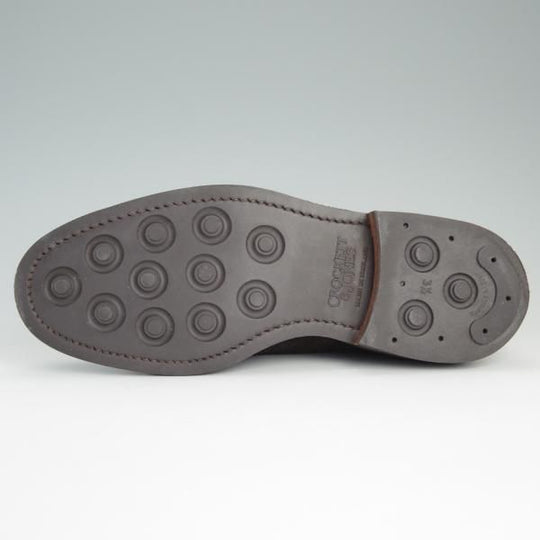 極美品★クロケット&ジョーンズ 6E【ダイナイトソール仕様★SEDGEMOOR/335ラスト】プレーントゥ/スエード/メンズ/Crockett&Jones★e147