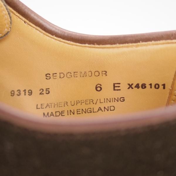 極美品★クロケット&ジョーンズ 6E【ダイナイトソール仕様★SEDGEMOOR/335ラスト】プレーントゥ/スエード/メンズ/Crockett&Jones★e147