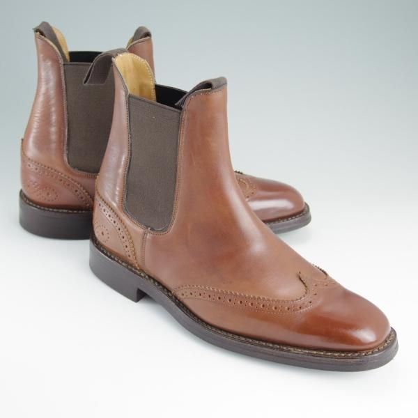 ポールスミス　トリッカーズ　ブラウン サイドゴアブーツ レザー 極美品☆トリッカーズ SIZE 7.5【ダイナイトソール仕様☆(英)ポール