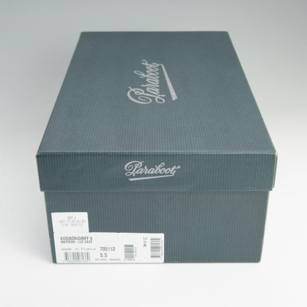 極上★パラブーツ SIZE 5.5【定価￥70,200-★アヴィニョン/AVIGNON】カフェ/CAFE/グリフソール/Uチップ/リスレザー/Paraboot★e160