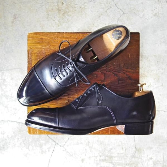 美品★シェットランドフォックス SIZE 7.5【定価￥64,800-★ケンジントンシリーズ/3013SF】ストレートチップ/黒/Shetlandfox★e161