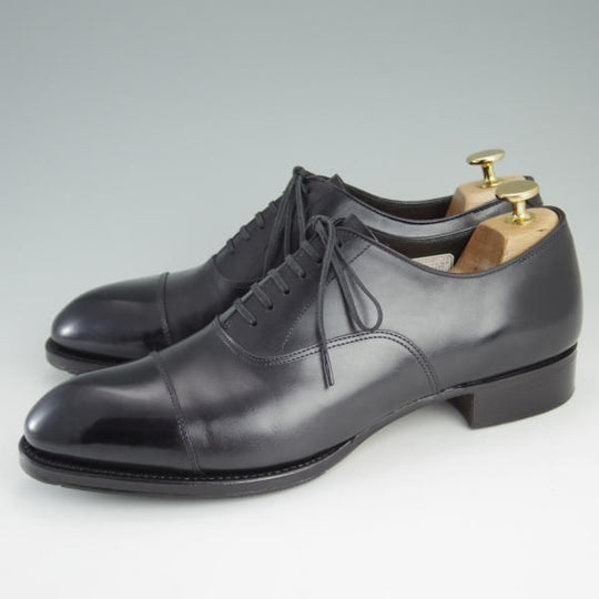 美品★シェットランドフォックス SIZE 7.5【定価￥64,800-★ケンジントンシリーズ/3013SF】ストレートチップ/黒/Shetlandfox★e161