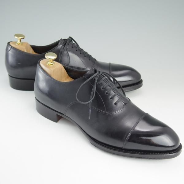 【極美品】シェットランドフォックス　ストレートチップ　冠婚葬祭　黒 7.5 極美品】シェットランドフォックス ストレートチップ 冠婚葬祭