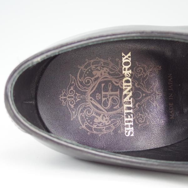 美品★シェットランドフォックス SIZE 7.5【定価￥64,800-★ケンジントンシリーズ/3013SF】ストレートチップ/黒/Shetlandfox★e161