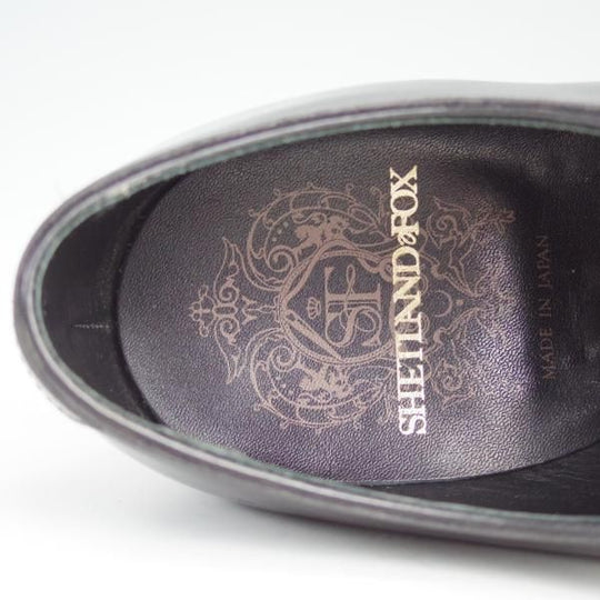 美品★シェットランドフォックス SIZE 7.5【定価￥64,800-★ケンジントンシリーズ/3013SF】ストレートチップ/黒/Shetlandfox★e161