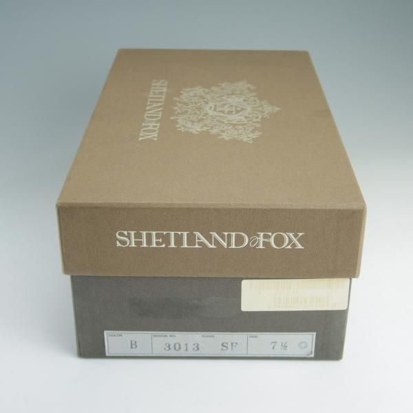 美品★シェットランドフォックス SIZE 7.5【定価￥64,800-★ケンジントンシリーズ/3013SF】ストレートチップ/黒/Shetlandfox★e161