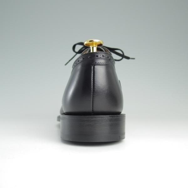 未使用★チャーチ 80F/UK8【最上級★ロイヤルコレクション/002ラスト】EDWARD/4都市ロゴ/セミブローグ/カーフ/黒/メンズ/Church's★e162