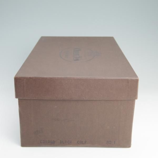 未使用★チャーチ 80F/UK8【最上級★ロイヤルコレクション/002ラスト】EDWARD/4都市ロゴ/セミブローグ/カーフ/黒/メンズ/Church's★e162