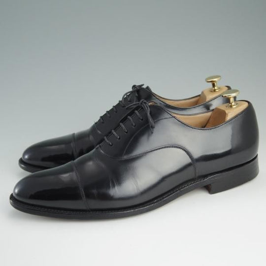 極上★チャーチ 85F/UK8.5【★ストレートチップ/136ラスト/DUBAI】5都市ロゴ/カーフ/黒/メンズ/Church's★e164