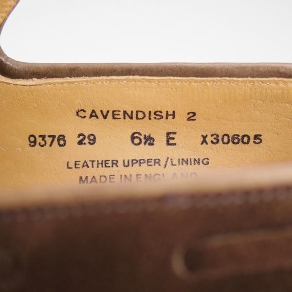 美品★クロケット&ジョーンズ 6.5E【★キャベンディッシュ2/CAVENDISH 2】325ラスト/タッセルローファー/スエード/Crockett&Jones★e165