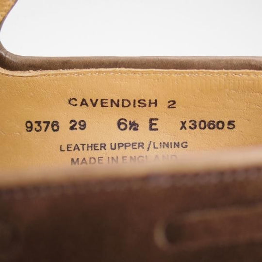 美品★クロケット&ジョーンズ 6.5E【★キャベンディッシュ2/CAVENDISH 2】325ラスト/タッセルローファー/スエード/Crockett&Jones★e165