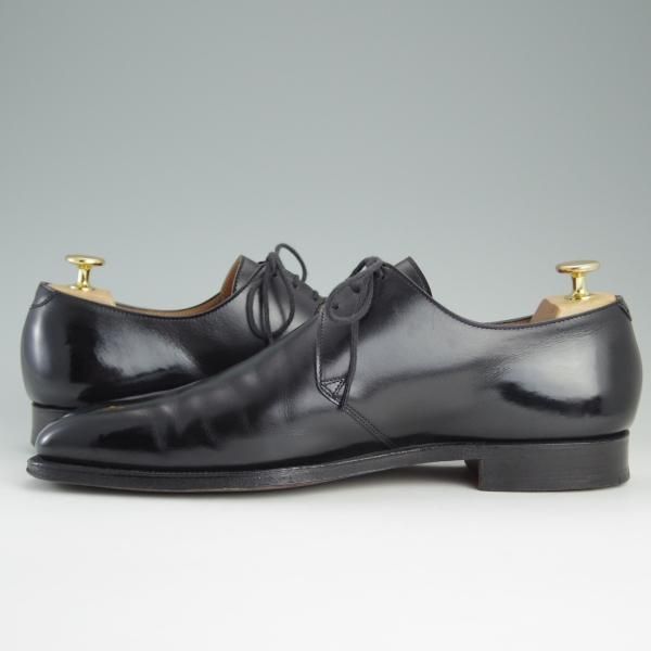 希少 80s Crockett＆Jones フルブローグ 黒 27.0cm位 極上☆クロケット&ジョーンズ 8E【定価￥85,320-☆HIGHBURY