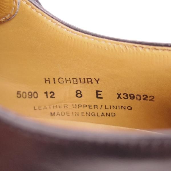 極上★クロケット&ジョーンズ 8E【定価￥85,320-★HIGHBURY/ハイバリー】348ラスト/Vフロント/黒/メンズ/Crockett&Jones★e166