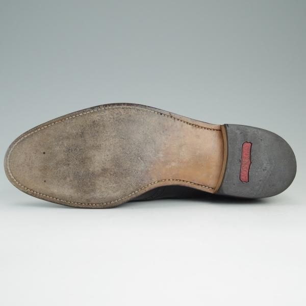 ★(英)グレンソン 8.5EF【貴重★Feather Master/フルブローグ】6573-01/ポリッシュレザー/黒/メンズ/GRENSON★e169