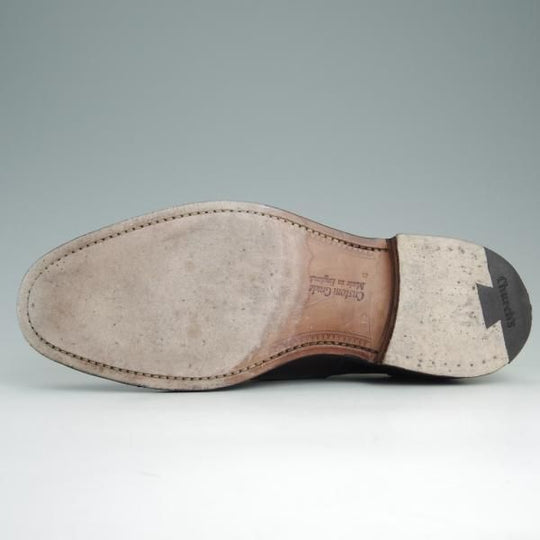 美品★チャーチ 85G/UK8.5【定価￥154,440-★コードバン仕様/ストレートチップ/LANCASTER】173ラスト/5都市ロゴ/赤茶/メンズ/Church's★e178