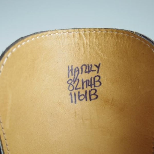 美品★ジョンロブ製 UK8.5【貴重★エルメス別注/HERMES】HARRY/H413ラスト/ストレートチップ/ミュージアムカーフ/茶/メンズ/JOHN LOBB★e182