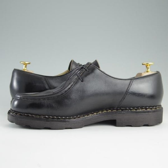 極上★パラブーツ SIZE 41【★ミカエル/MICHAEL】チロリアンシューズ/NOIR/黒/リスレザー/メンズ/マルシェソール/Paraboot★e183