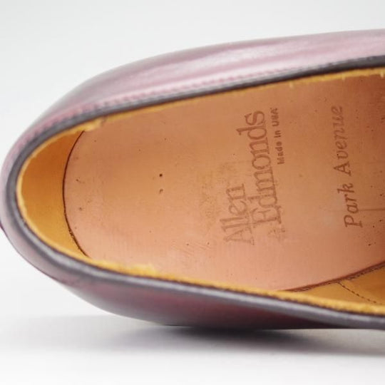 美品★(米)アレンエドモンズ 9.5D【定価￥74,520-★パークアベニュー/Park Avenue】ストレートチップ/カーフ/ALLEN EDMONDS★e184