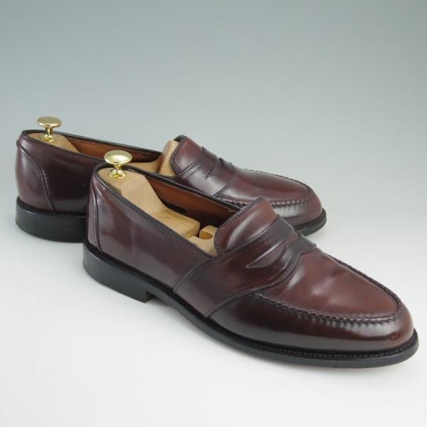 未使用品◎アレンエドモンズ Chelsea キルトローファー 茶 9.1/2C◎ 未使用品◎アレンエドモンズ Chelsea ぎらつき キルトローファー