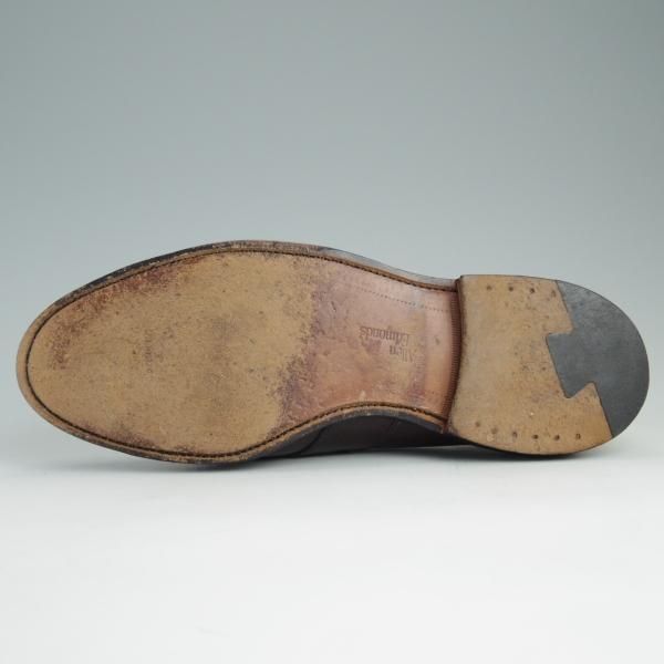 美品★(米)アレンエドモンズ 9.5E【コードバン仕様★フルストラップ/コインローファー/Randolph】赤茶/メンズ/ALLEN EDMONDS★e185