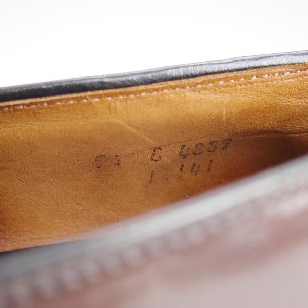 美品★(米)アレンエドモンズ 9.5E【コードバン仕様★フルストラップ/コインローファー/Randolph】赤茶/メンズ/ALLEN EDMONDS★e185