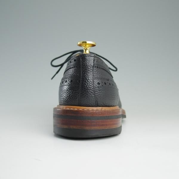 美品★トリッカーズ SIZE 7【ダイナイトソール仕様★フルブローグ/M5164】カントリー短靴/グレインレザー/黒/メンズ/Tricker's★e186