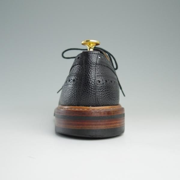 美品★トリッカーズ SIZE 7【ダイナイトソール仕様★フルブローグ/M5164】カントリー短靴/グレインレザー/黒/メンズ/Tricker's★e186