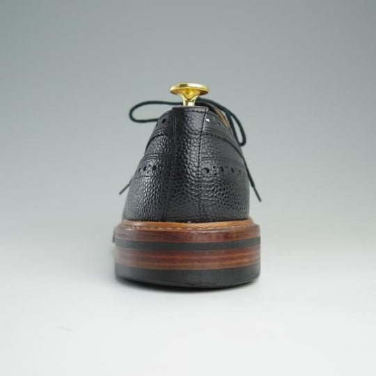 美品★トリッカーズ SIZE 7【ダイナイトソール仕様★フルブローグ/M5164】カントリー短靴/グレインレザー/黒/メンズ/Tricker's★e186