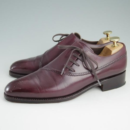 極上★(スペイン製)MEERMIN/メルミン SIZE 5.5 【★グッドイヤーウェルテッド製法/サイドレース】カーフ/赤茶/メンズ★e187