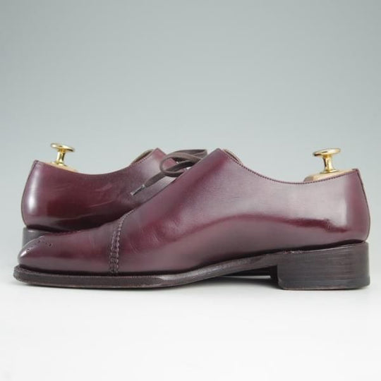 極上★(スペイン製)MEERMIN/メルミン SIZE 5.5 【★グッドイヤーウェルテッド製法/サイドレース】カーフ/赤茶/メンズ★e187