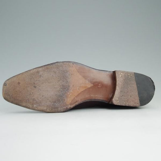 極上★(スペイン製)MEERMIN/メルミン SIZE 5.5 【★グッドイヤーウェルテッド製法/サイドレース】カーフ/赤茶/メンズ★e187