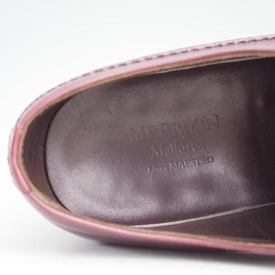 極上★(スペイン製)MEERMIN/メルミン SIZE 5.5 【★グッドイヤーウェルテッド製法/サイドレース】カーフ/赤茶/メンズ★e187