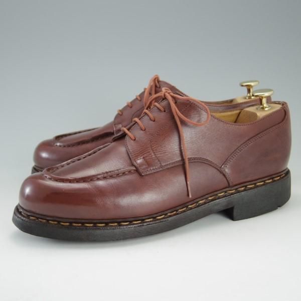 極上★パラブーツ SIZE 7.5【定価￥70,200-★シャンボード/CHAMBORD】マロン/MARRON/リスレザー/TEXソール/Uチップ/茶/Paraboot★e197