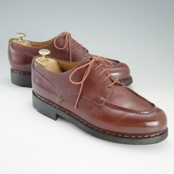 極上★パラブーツ SIZE 7.5【定価￥70,200-★シャンボード/CHAMBORD】マロン/MARRON/リスレザー/TEXソール/Uチップ/茶/Paraboot★e197