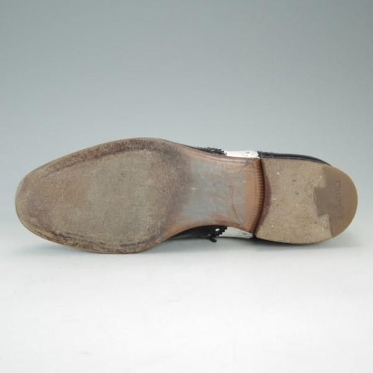 極上★チャーチ(レディース) SIZE 35.5【★バーウッド/BURWOOD 3W】フルブローグ/ウイングチップ/カーフ×パテント/白×黒/Church's★e198