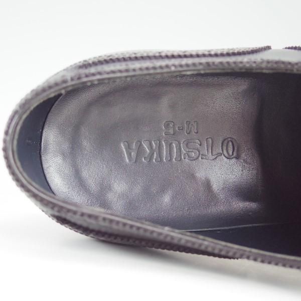 美品★OTSUKA M-5/オーツカエムファイブ 26EE【モデル定価￥48,600-★M5-310/セミブローグ】B-715ラスト/カーフ/黒/メンズ★e204