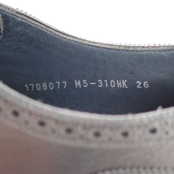 美品★OTSUKA M-5/オーツカエムファイブ 26EE【モデル定価￥48,600-★M5-310/セミブローグ】B-715ラスト/カーフ/黒/メンズ★e204