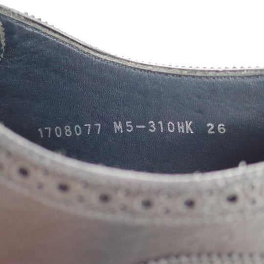 美品★OTSUKA M-5/オーツカエムファイブ 26EE【モデル定価￥48,600-★M5-310/セミブローグ】B-715ラスト/カーフ/黒/メンズ★e204